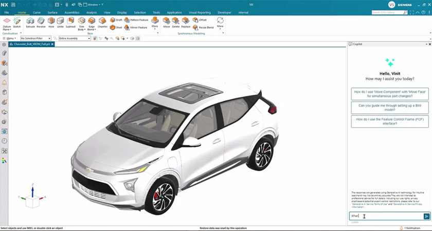 將 AI 增強(qiáng)的 NX X 引入 Azure，以實(shí)現(xiàn)高級產(chǎn)品工程